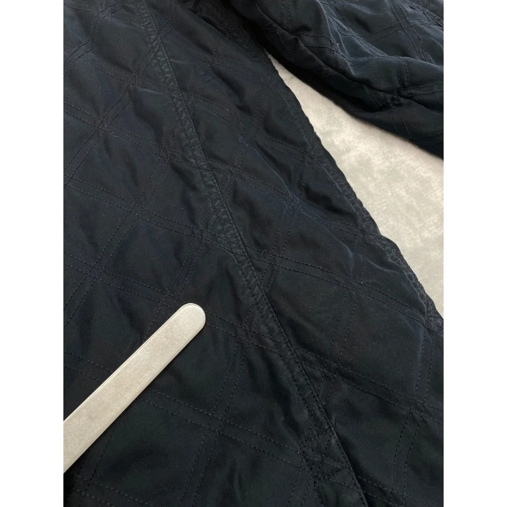 Faconnable Quilted Jacket Men L Blue Corduroy Collar Coat See Measurements